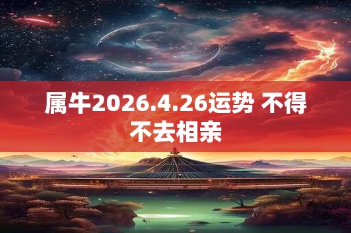 属牛2026.4.26运势 不得不去相亲