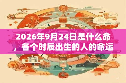 2026年9月24日是什么命,各个时辰出生的人的命运 2026年9月24日是什么命,各个时辰出生的人的命运