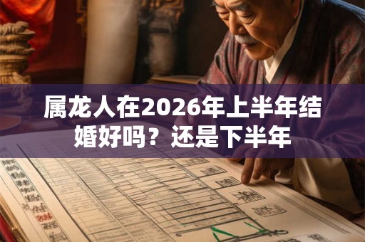 属龙人在2026年上半年结婚好吗?还是下半年 属龙人在2026年上半年结婚好吗?还是下半年