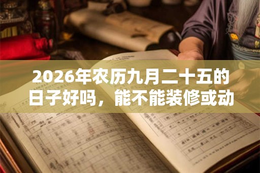 2026年农历九月二十五的日子好吗,能不能装修或动土? 2026年农历九月二十五的日子好吗,能不能装修或动土?
