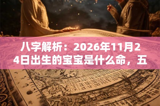 八字解析：2026年11月24日出生的宝宝是什么命，五行缺什么