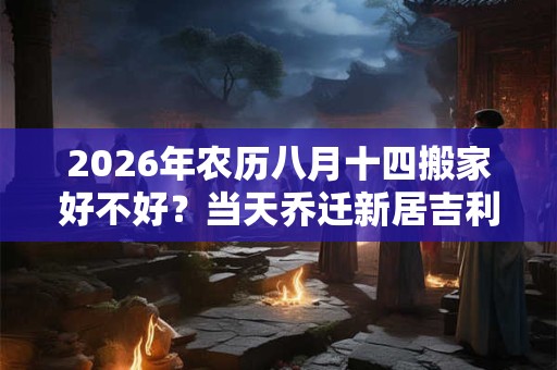 2026年农历八月十四搬家好不好?当天乔迁新居吉利吗 2026年农历八月十四搬家好不好?当天乔迁新居吉利吗