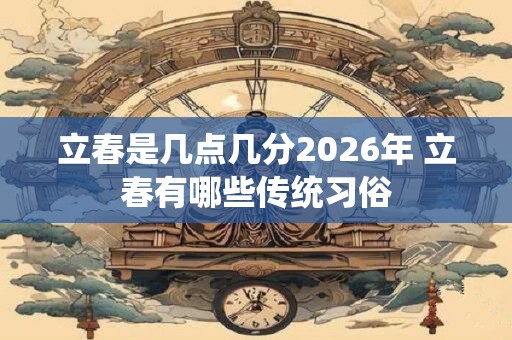 立春是几点几分2026年 立春有哪些传统习俗 立春是几点几分2026年 立春有哪些传统习俗
