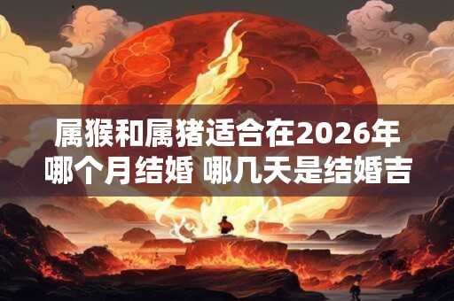 属猴和属猪适合在2026年哪个月结婚 哪几天是结婚吉日