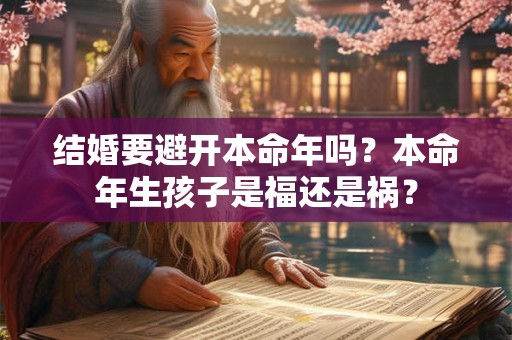 结婚要避开本命年吗?本命年生孩子是福还是祸? 结婚要避开本命年吗?本命年生孩子是福还是祸?
