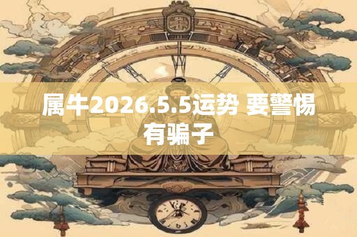 属牛2026.5.5运势 要警惕有骗子 属牛2026.5.5运势 要警惕有骗子