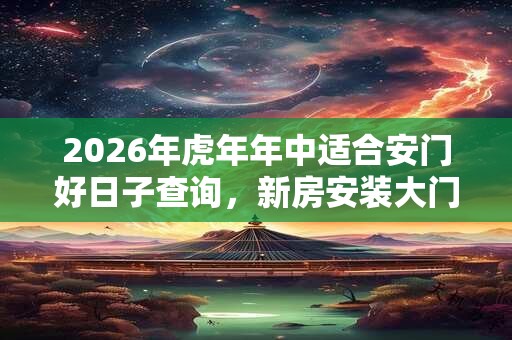 2026年虎年年中适合安门好日子查询，新房安装大门的禁忌