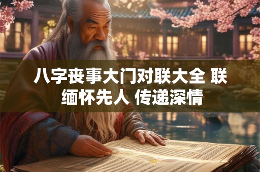 八字丧事大门对联大全 联 缅怀先人 传递深情
