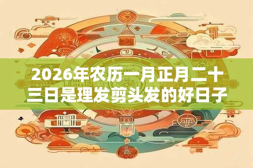 2026年农历一月正月二十三日是理发剪头发的好日子吗？