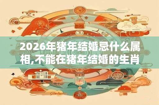 2026年猪年结婚忌什么属相,不能在猪年结婚的生肖? 2026年猪年结婚忌什么属相,不能在猪年结婚的生肖?