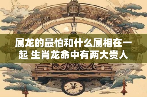 属龙的最怕和什么属相在一起 生肖龙命中有两大贵人