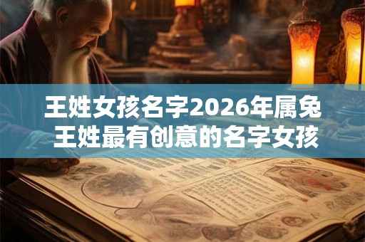 王姓女孩名字2026年属兔 王姓最有创意的名字女孩