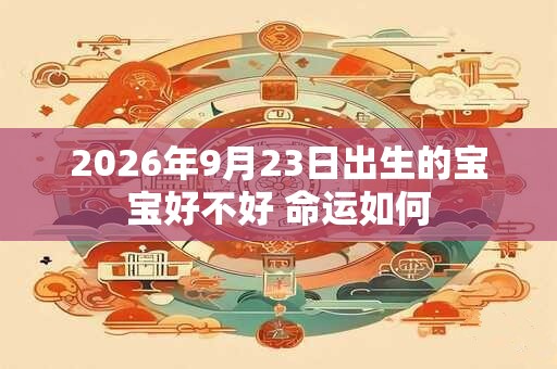2026年9月23日出生的宝宝好不好 命运如何