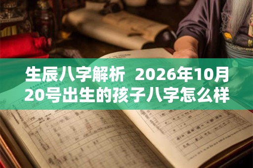 生辰八字解析  2026年10月20号出生的孩子八字怎么样
