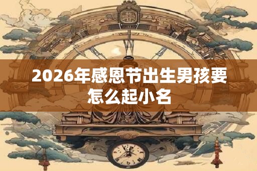 2026年感恩节出生男孩要怎么起小名
