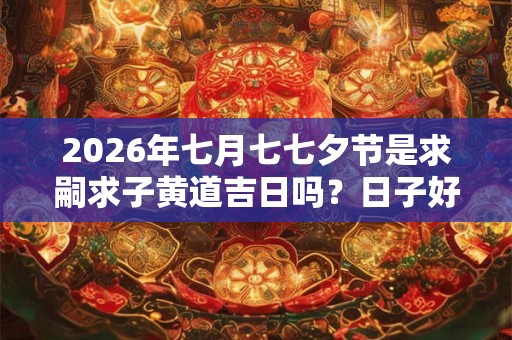2026年七月七七夕节是求嗣求子黄道吉日吗？日子好不好？