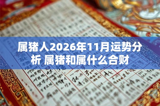 属猪人2026年11月运势分析 属猪和属什么合财