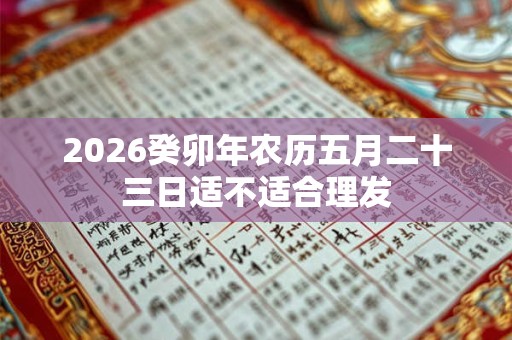 2026癸卯年农历五月二十三日适不适合理发
