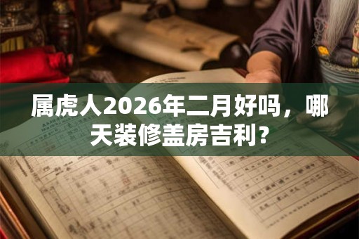 属虎人2026年二月好吗，哪天装修盖房吉利？