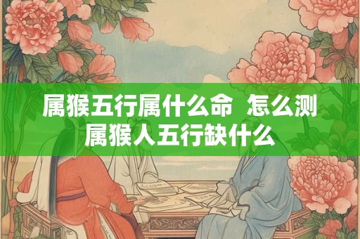 属猴五行属什么命  怎么测属猴人五行缺什么