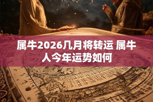 属牛2026几月将转运 属牛人今年运势如何