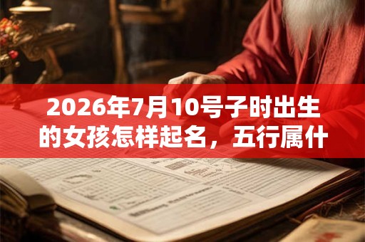 2026年7月10号子时出生的女孩怎样起名，五行属什么