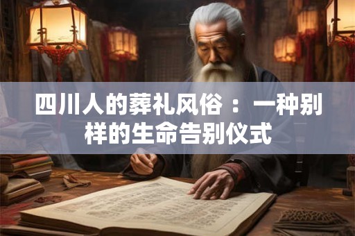 四川人的葬礼风俗 ：一种别样的生命告别仪式