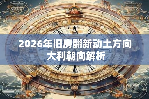 2026年旧房翻新动土方向 大利朝向解析