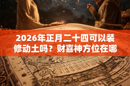 2026年正月二十四可以装修动土吗？财喜神方位在哪个位置？