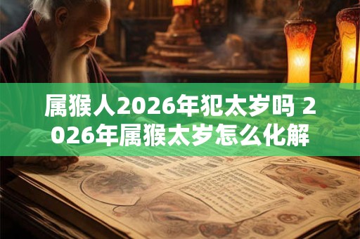 属猴人2026年犯太岁吗 2026年属猴太岁怎么化解