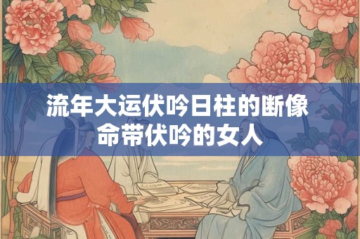 流年大运伏吟日柱的断像 命带伏吟的女人