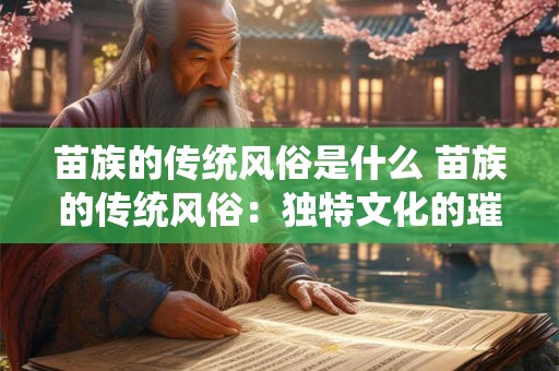 苗族的传统风俗是什么 苗族的传统风俗：独特文化的璀璨瑰宝