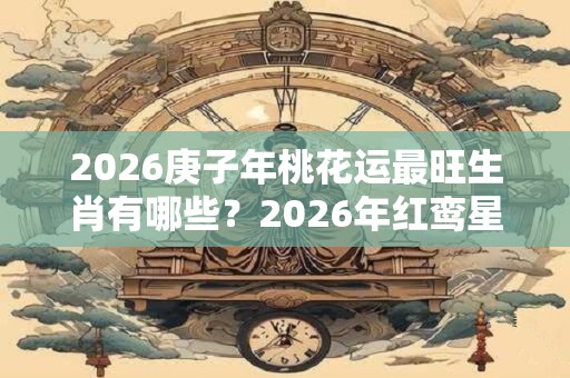 2026庚子年桃花运最旺生肖有哪些？2026年红鸾星动的生肖