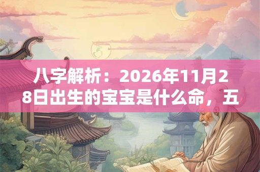 八字解析：2026年11月28日出生的宝宝是什么命，五行缺什么