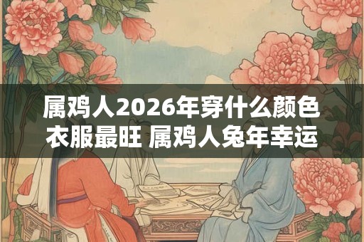 属鸡人2026年穿什么颜色衣服最旺 属鸡人兔年幸运色是什么 属鸡人2026年穿什么颜色衣服最旺 属鸡人兔年幸运色是什么