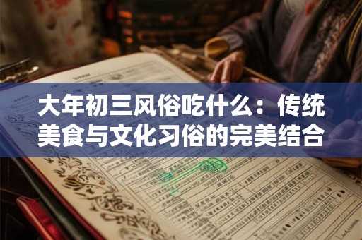 大年初三风俗吃什么：传统美食与文化习俗的完美结合