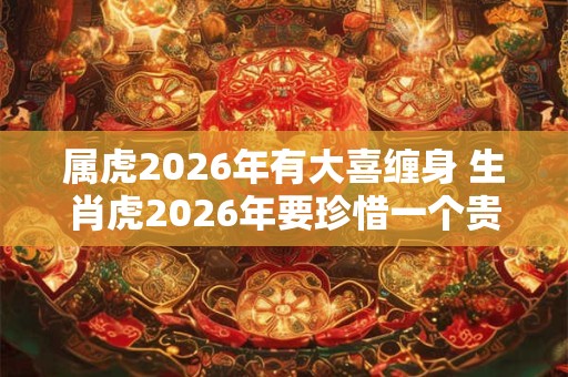 属虎2026年有大喜缠身 生肖虎2026年要珍惜一个贵人