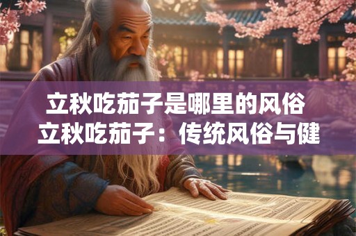 立秋吃茄子是哪里的风俗 立秋吃茄子：传统风俗与健康之选