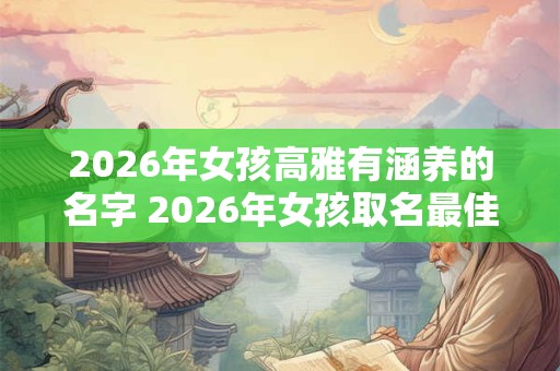 2026年女孩高雅有涵养的名字 2026年女孩取名最佳字推荐