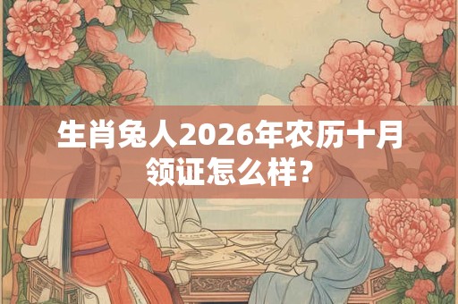 生肖兔人2026年农历十月领证怎么样？