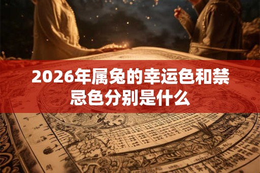 2026年属兔的幸运色和禁忌色分别是什么