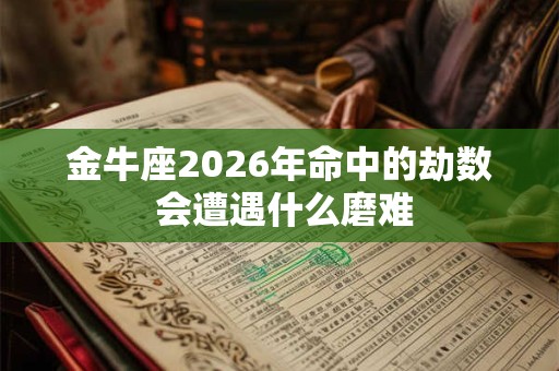 金牛座2026年命中的劫数 会遭遇什么磨难