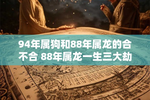 94年属狗和88年属龙的合不合 88年属龙一生三大劫难