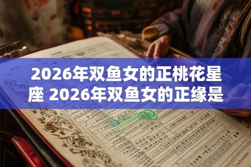 2026年双鱼女的正桃花星座 2026年双鱼女的正缘是谁