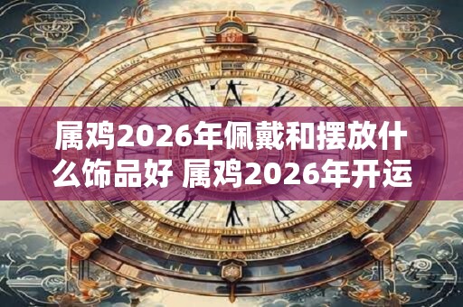 属鸡2026年佩戴和摆放什么饰品好 属鸡2026年开运吉祥物