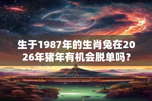 生于1987年的生肖兔在2026年猪年有机会脱单吗？