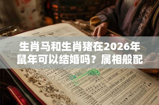 生肖马和生肖猪在2026年鼠年可以结婚吗？属相般配吗？
