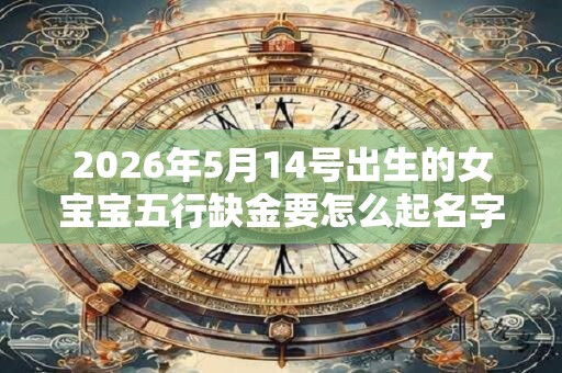 2026年5月14号出生的女宝宝五行缺金要怎么起名字