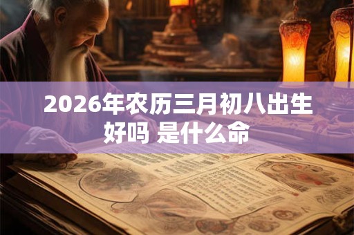 2026年农历三月初八出生好吗 是什么命