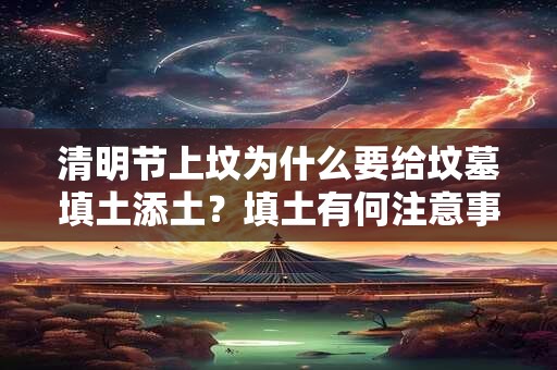 清明节上坟为什么要给坟墓填土添土？填土有何注意事项？